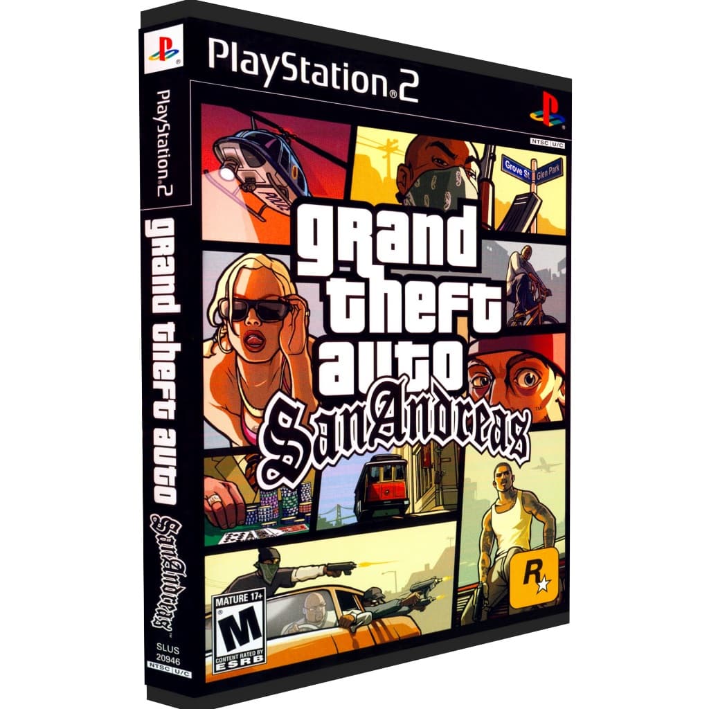 GTA San Andreas Ps2 - Capa Premium HD