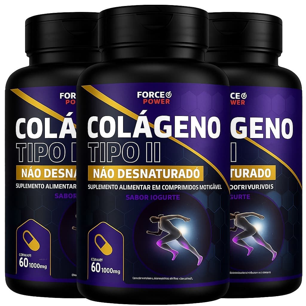 03 Colageno Tipo 2 Não Desnaturado Não Hidrolisado 40 mg - (  KIT PARA 03 MESES USO  )