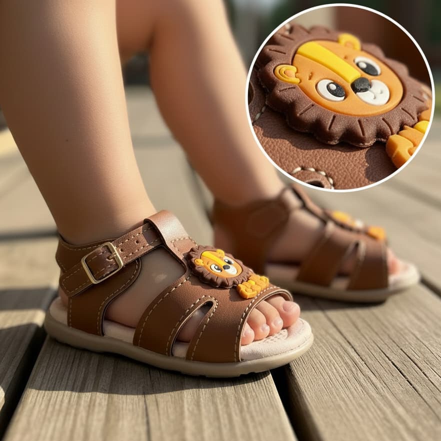 Sandália papete infantil masculino feminino variado confortável fivela macio volta as aulas 15 ao 24