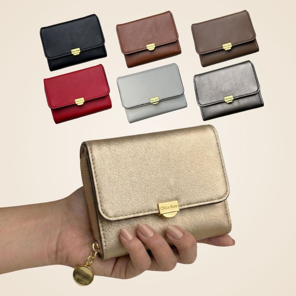 Chica Fiore Carteira Feminina Zíper Porta Cartões Moedas CH8047