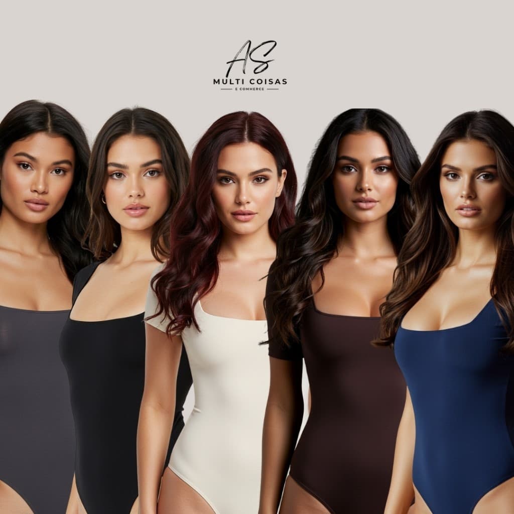 Body Manga Curta - Tecido Suplex Tendência Trend Confortável Moderna Moda Feminina 3