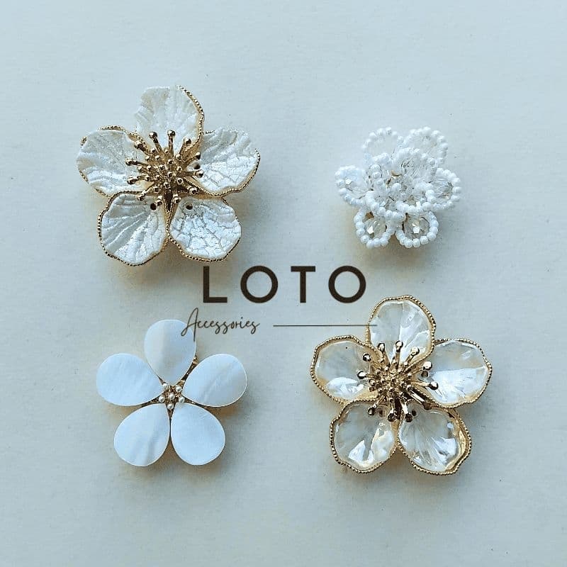 2 Peças Capa de Botão de Camisa de pressão Flor Abotonadura com Clipe, joias de roupas