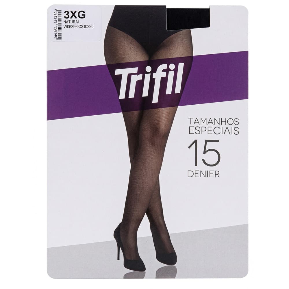 MEIA CALÇA FIO 15 TRIFIL TAMANHO PLUS ESPECIAL 6395