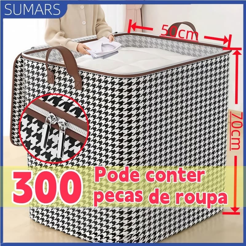 180L Caixa Multifuncional De Armazenamento De Grande Capacidade Para Colchas E Roupas Domésticas
