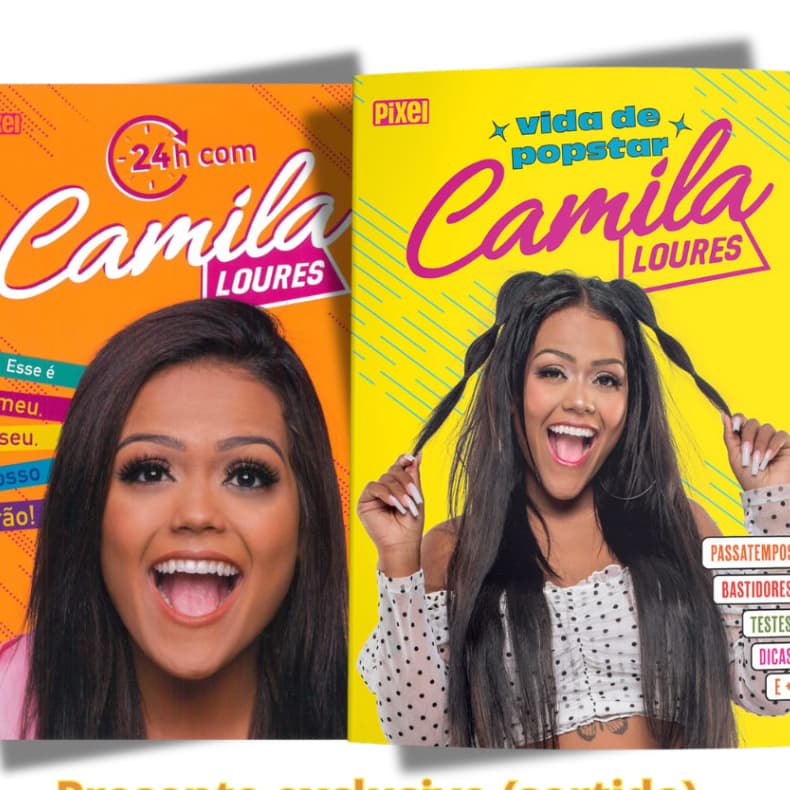 Super kit Camila Loures com 2 livrões com muita diversão