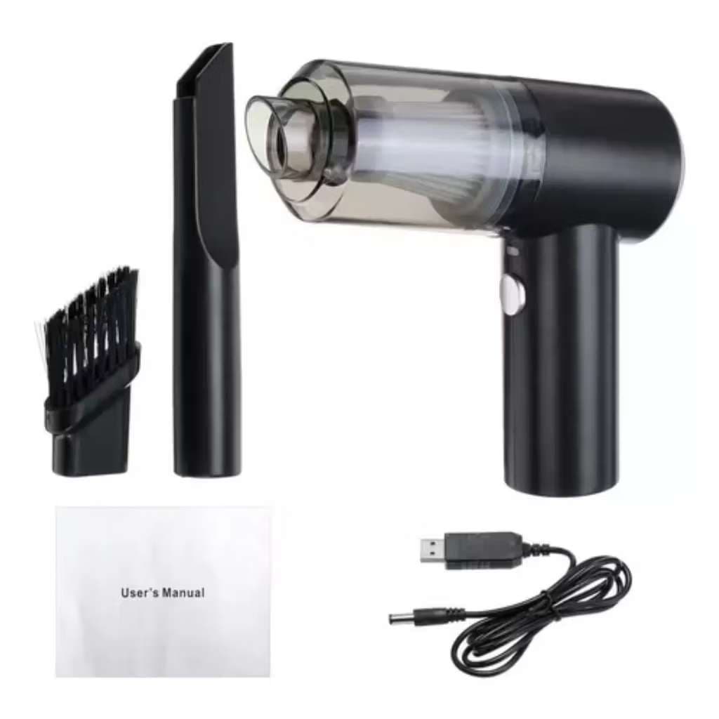 Aspirador Soprador Portátil Faz Vácuo 3 em 1 Multifuncional Sem Fio Automotivo