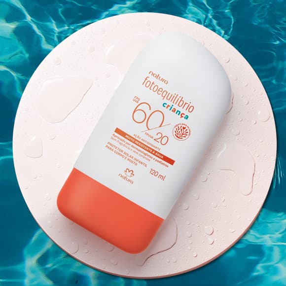 NATURA FOTOEQUILÍBRIO 60/20 AÇÃO ANTIOXIDANTE PROTETOR SOLAR INFANTIL PARA CORPO E ROSTO