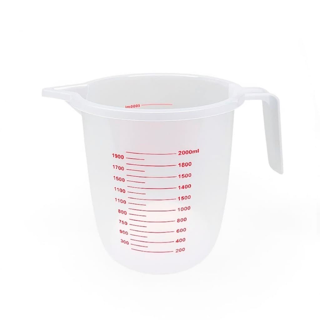 Jarra de Medição Em Plástico 2 Litros Resistente Com Bico
