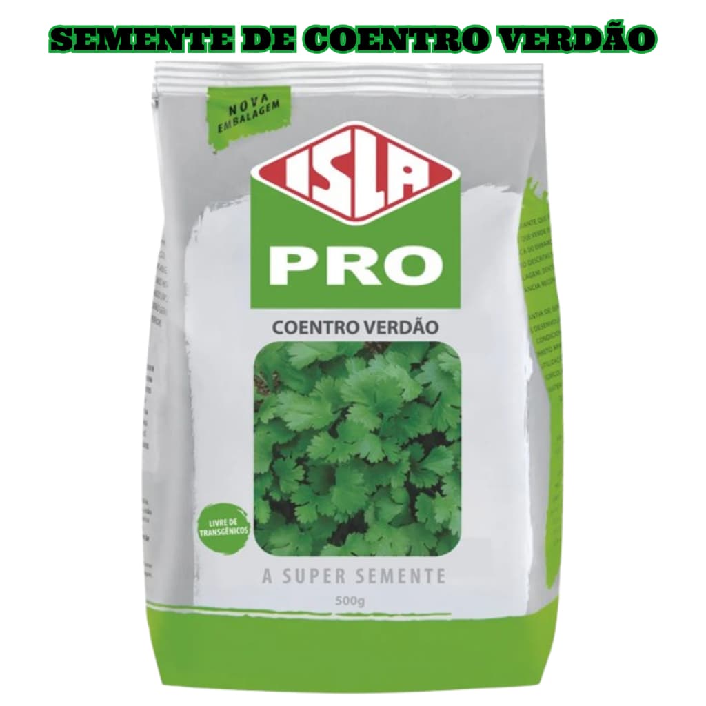 Pack Semente de Coentro Verdão Isla 500g