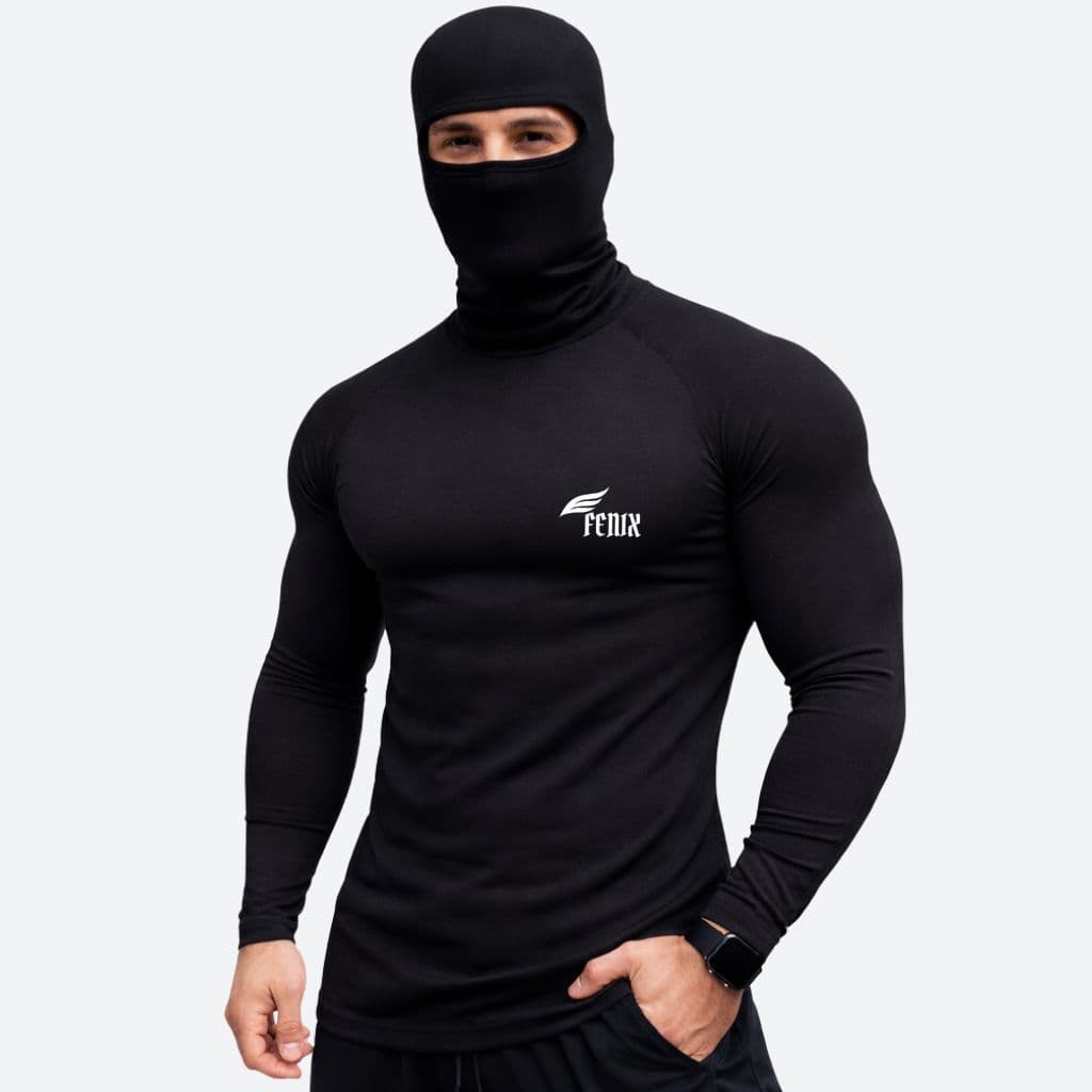 Kit Camisa Térmica com Balaclava Proteção UV 50+