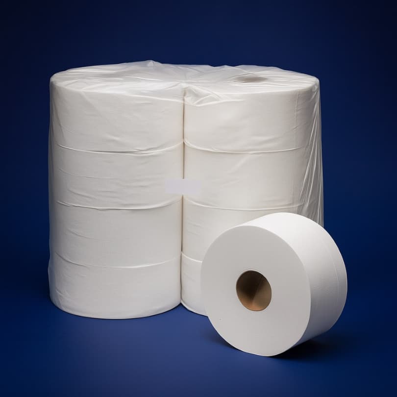 Papel Higiênico Rolão Folha Simples 8 Rolos 150m Cada Empresas Escritório Banheiro Comercial