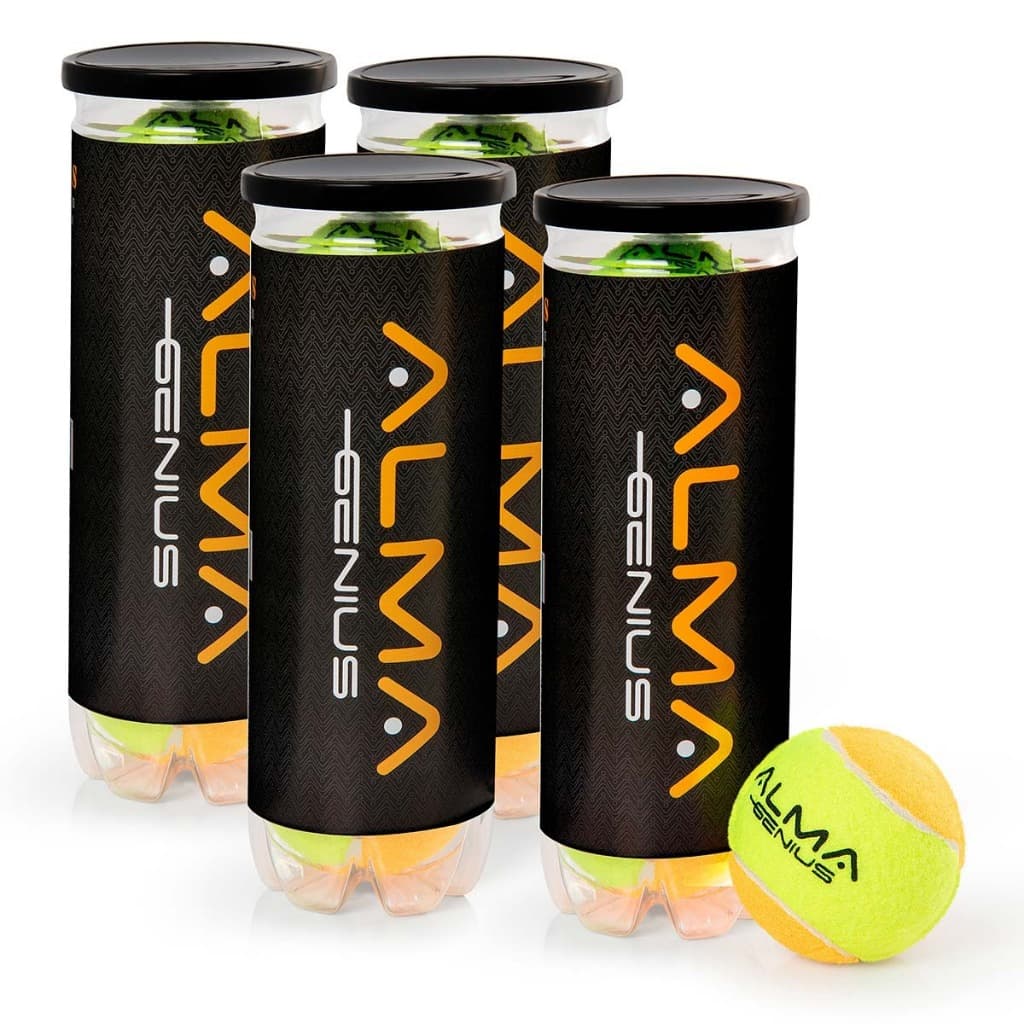 Bola Beach Tennis Profissionis Kit 12 Unidades Alma Geius