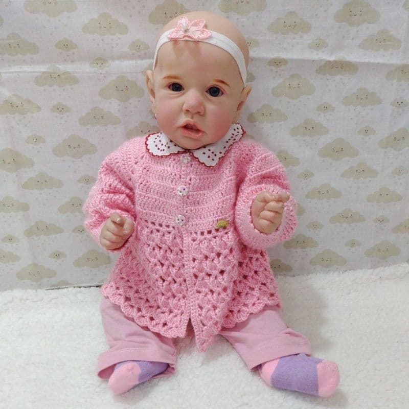 casaquinho de crochê para bebê  (várias cores)