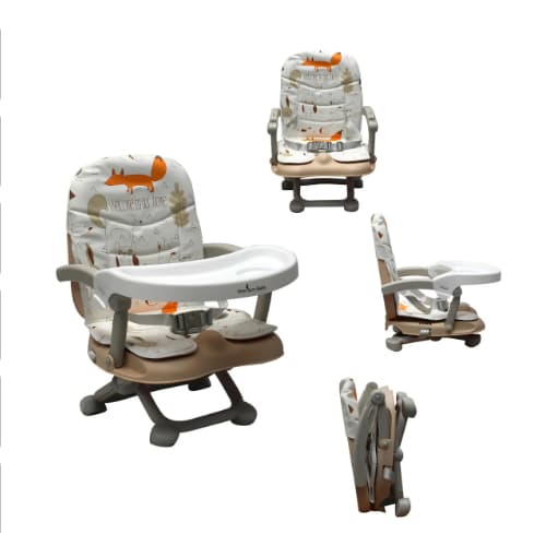Cadeira De Alimentação Portátil Cloud Bege Fox Premium Baby Bege