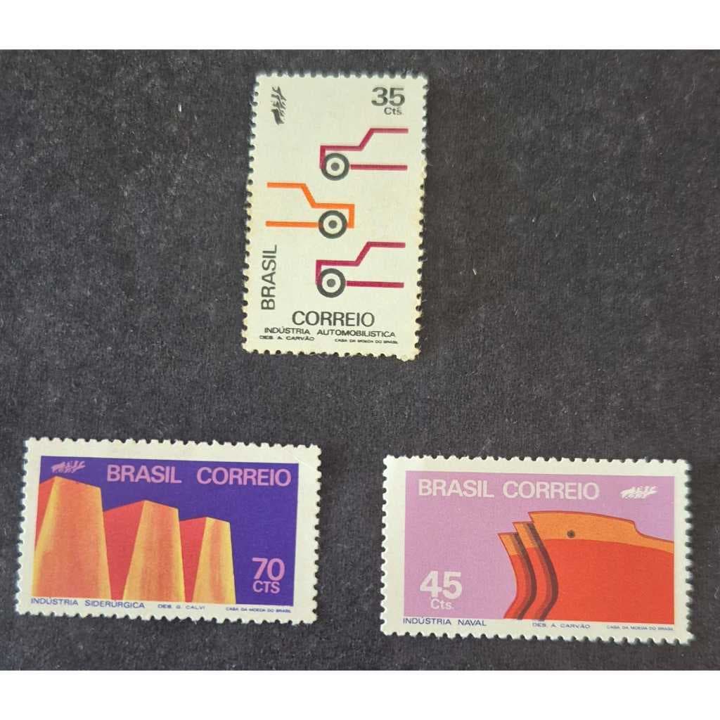Selo dos correios Promoção da indústria Nacional - 1972 - RHM C737 a C739. selos novos Filatelia