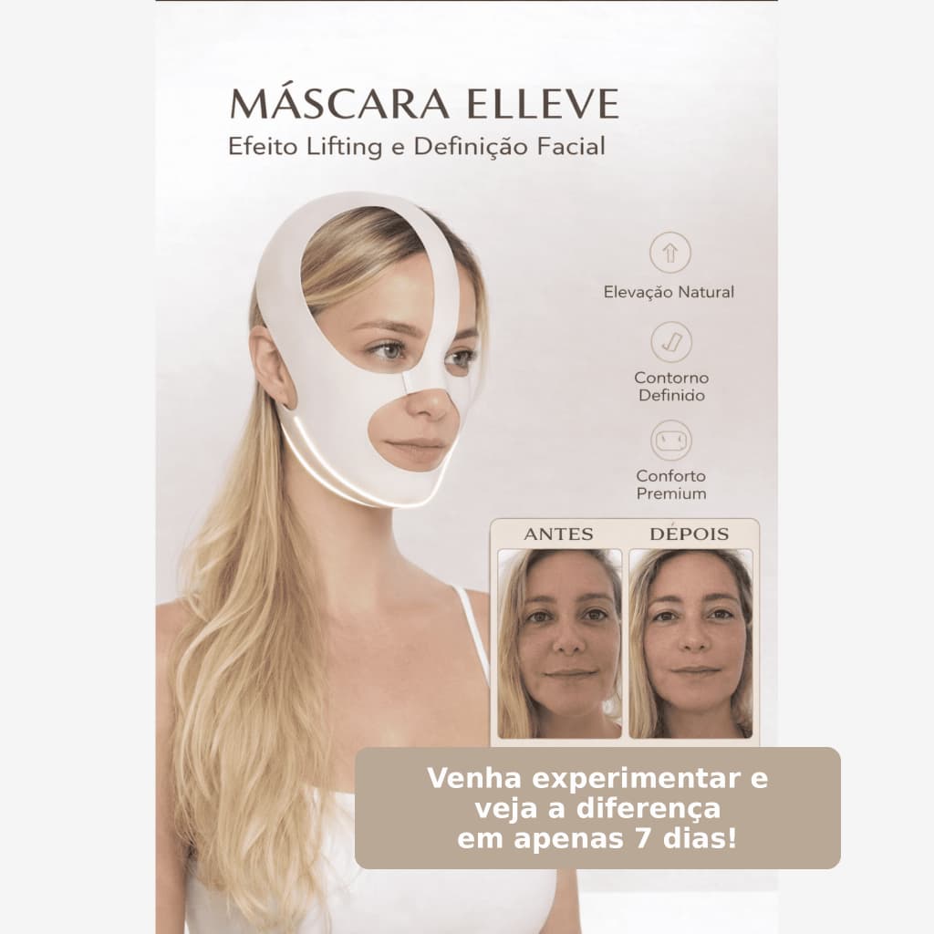 Máscara Facial Lifting para Bigode Chinês e Glabela | Dia e Noite  | Elleve