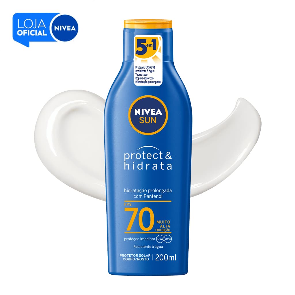 NIVEA SUN Protetor Solar Protect & Hidrata FPS 70 200ml BBB 26