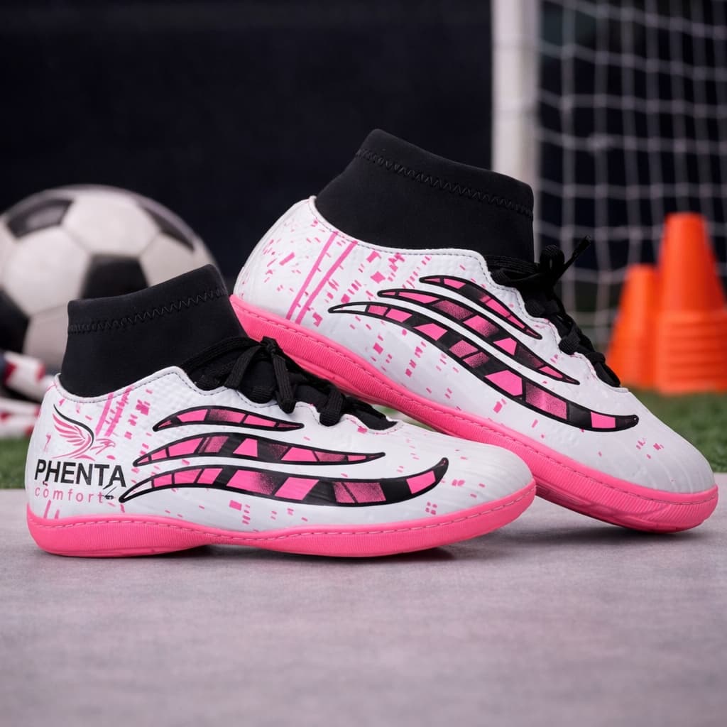 Chuteira Infantil Futsal Botinha Leve Confort Phenta Leve
