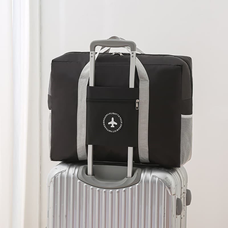 Sacola de Viagem Dobrável Encaixa Mala - Multiuso para Compras e Viagens