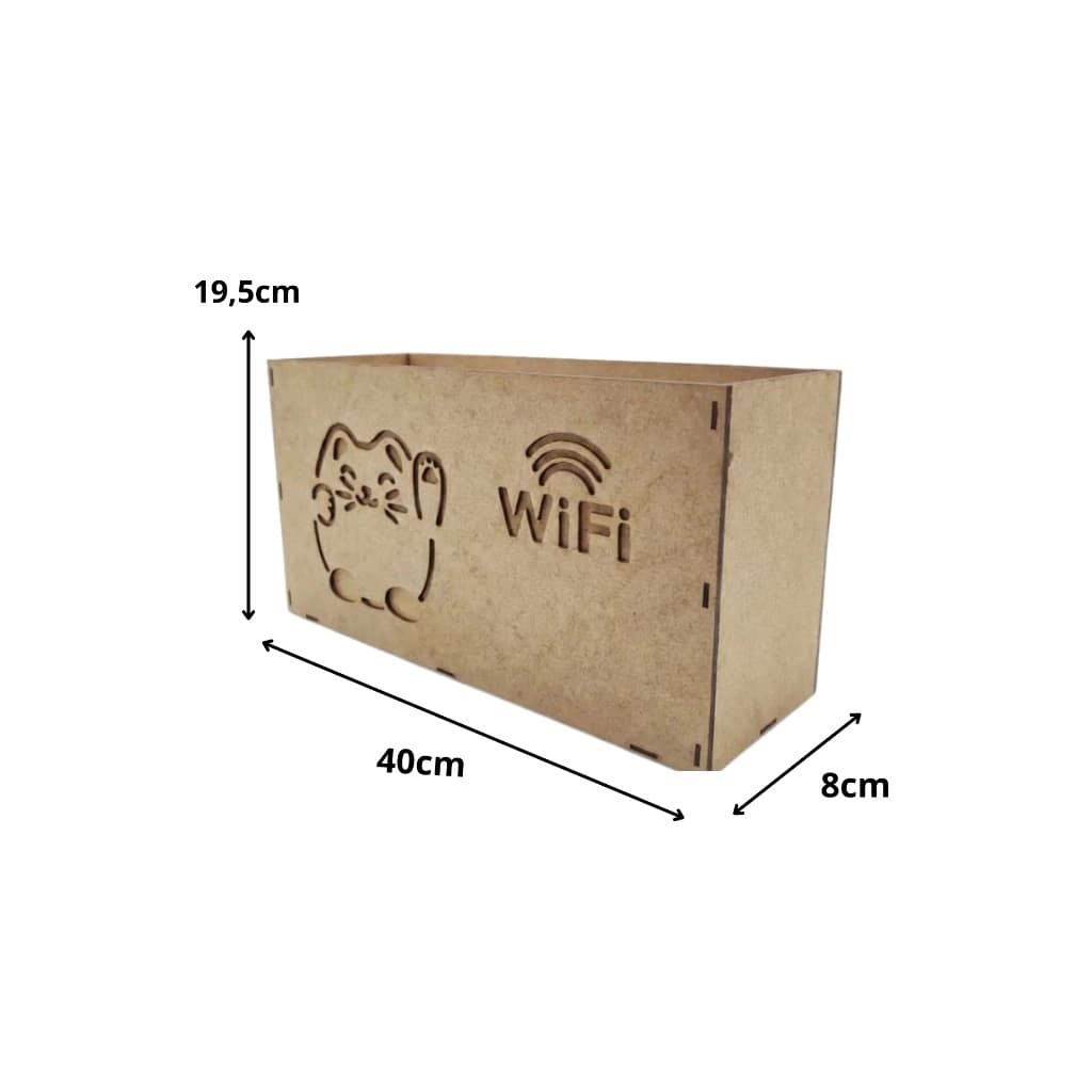 Caixa para modem wifi em mdf
