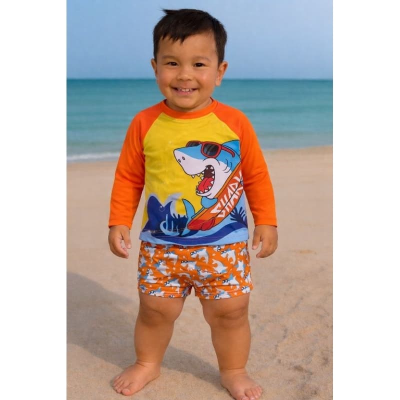 Blusa Uv + Sunga Uv Praia Piscina Natação Proteção Solar UV FPU50