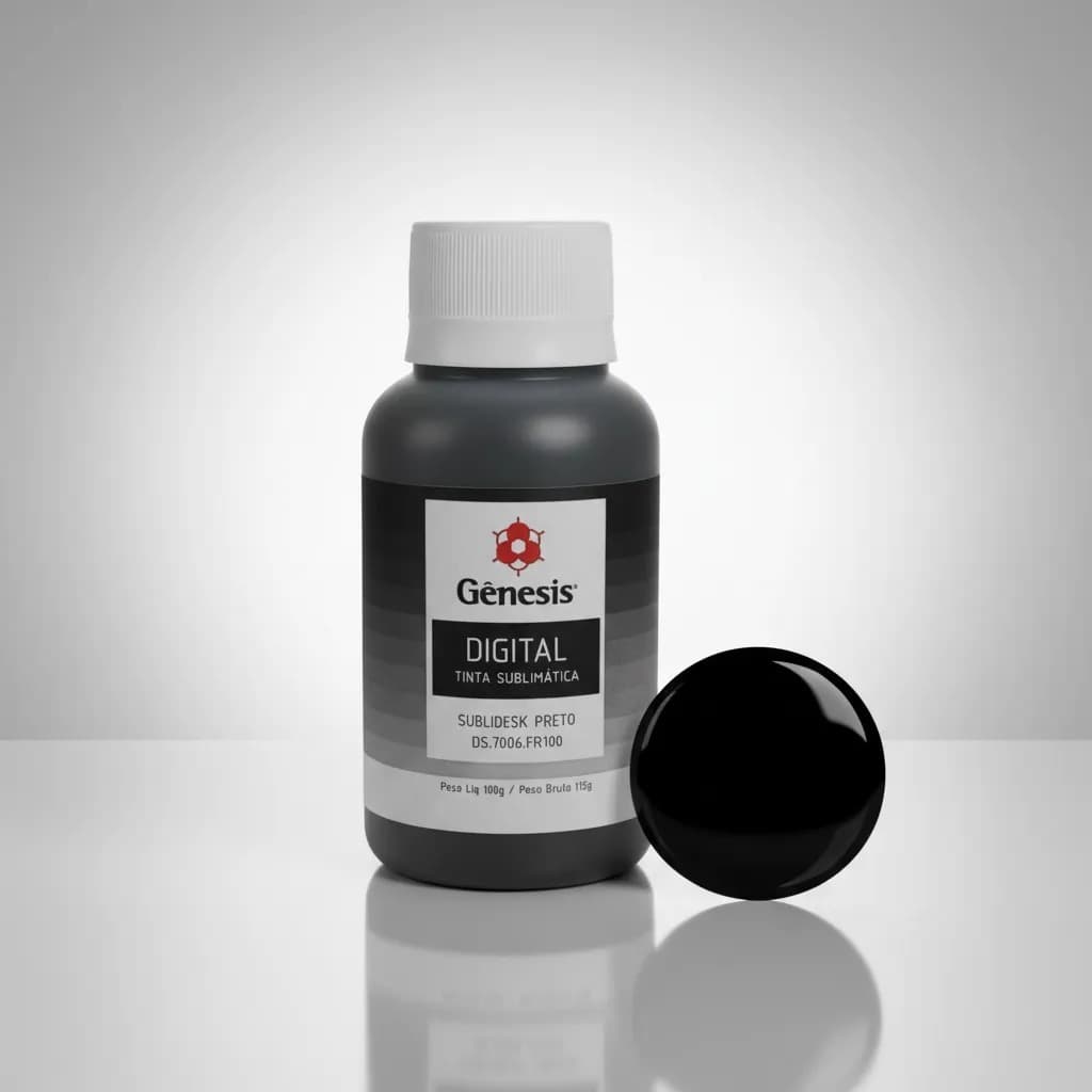 Tinta Sublimática 100ml Genesis Original Black Para Epson - ENVIO IMEDIATO .