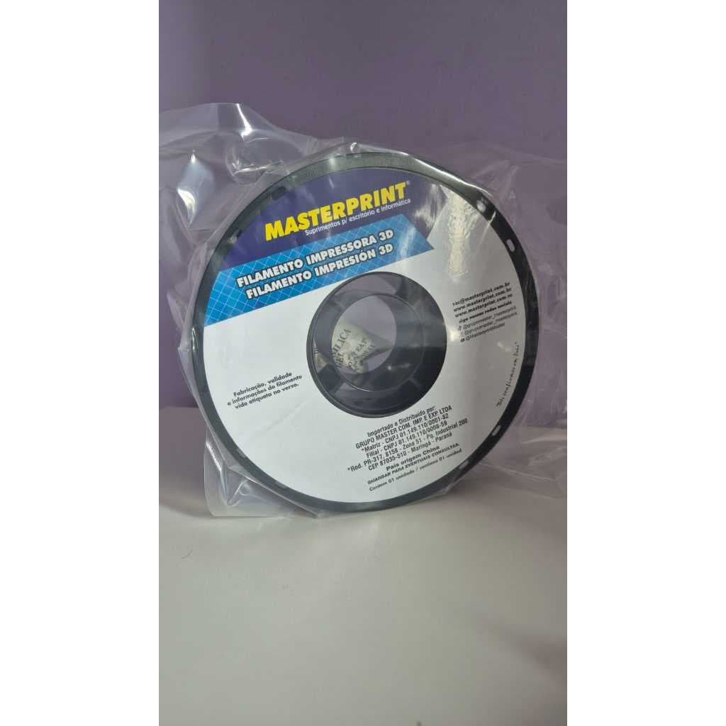 Filamento PETG 1Kg Masterprint Premium para Impressora 3D 1.75mm Alta Resistência