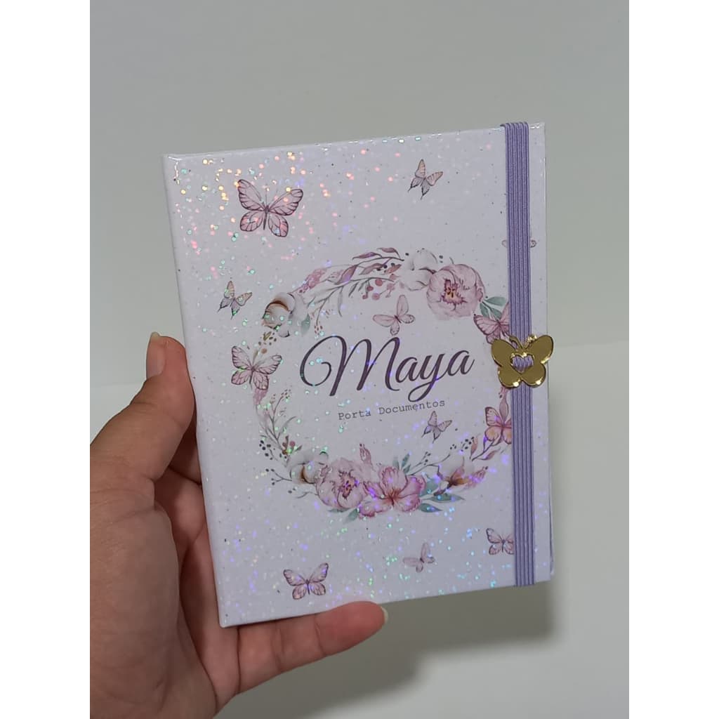 Porta Documento Pequeno Personalizado com Nome-Maternidade