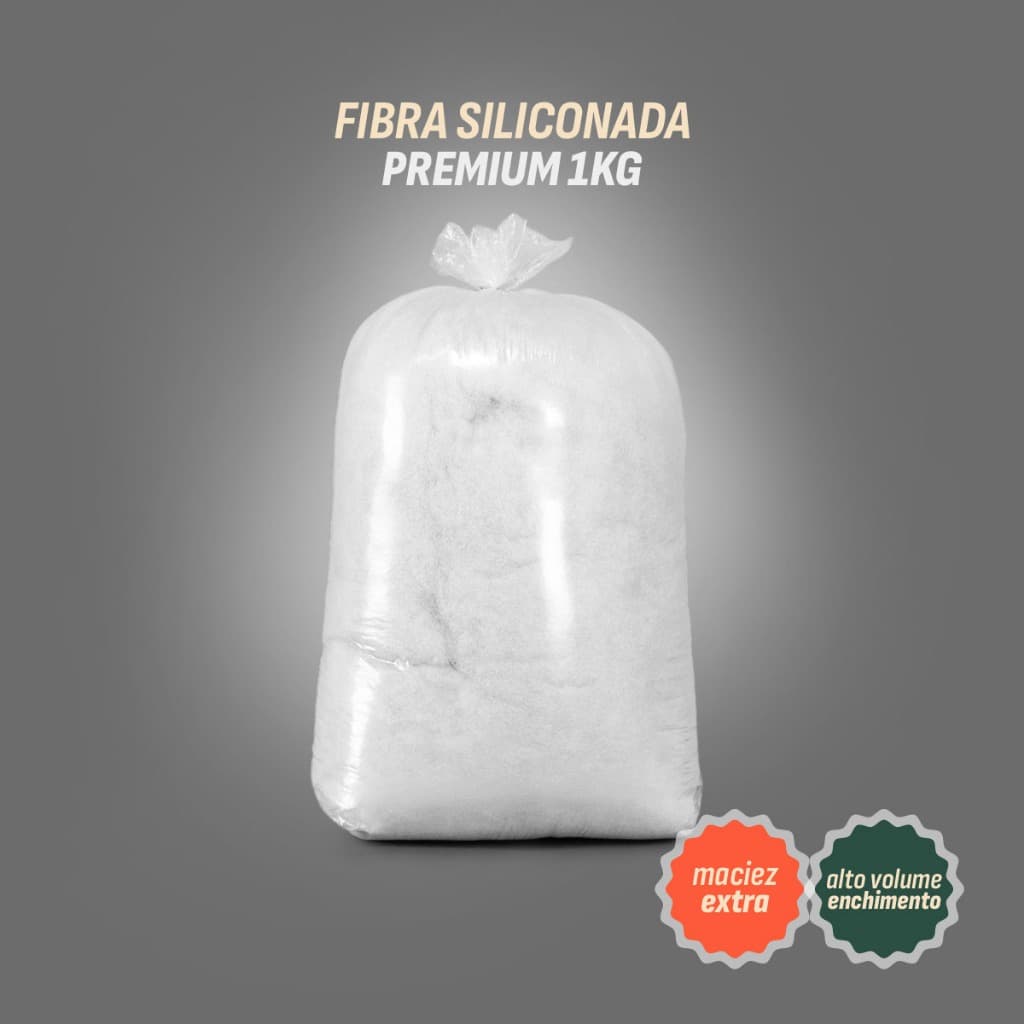 1Kg Fibra Siliconada 100%, Fibra Virgem, Macia, Almofadas, Travesseiros, Amigurumi, Artesanato