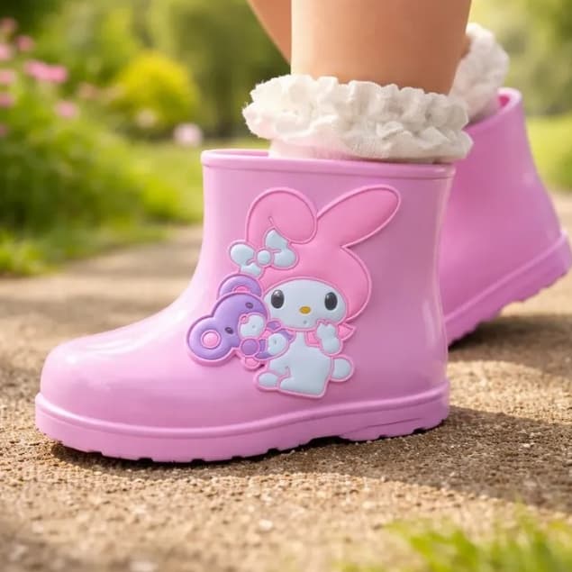 GALOCHA BEBE TRANSPARENTE COM GLITER MENINAS GALOCHA INFANTIL BABY