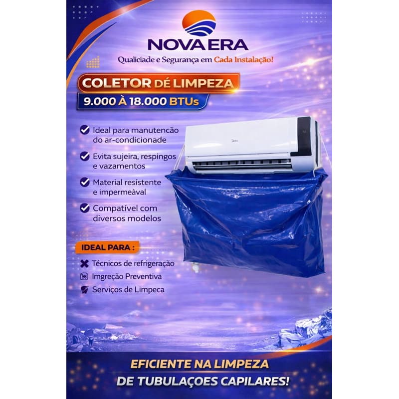 Coletor de Limpeza 9.000 Á 18.000 BTUs