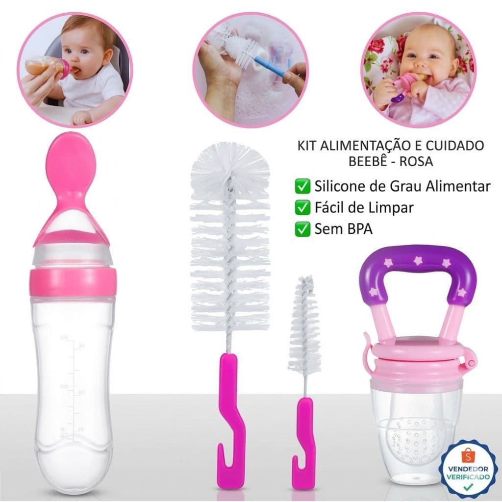 Colher Dosadora - Escova De Lavar Mamadeira - Chupeta alimentadora