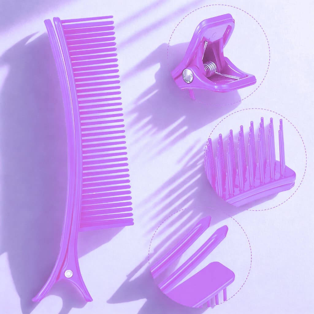 Clips separador de mechas profissional com 02 UN