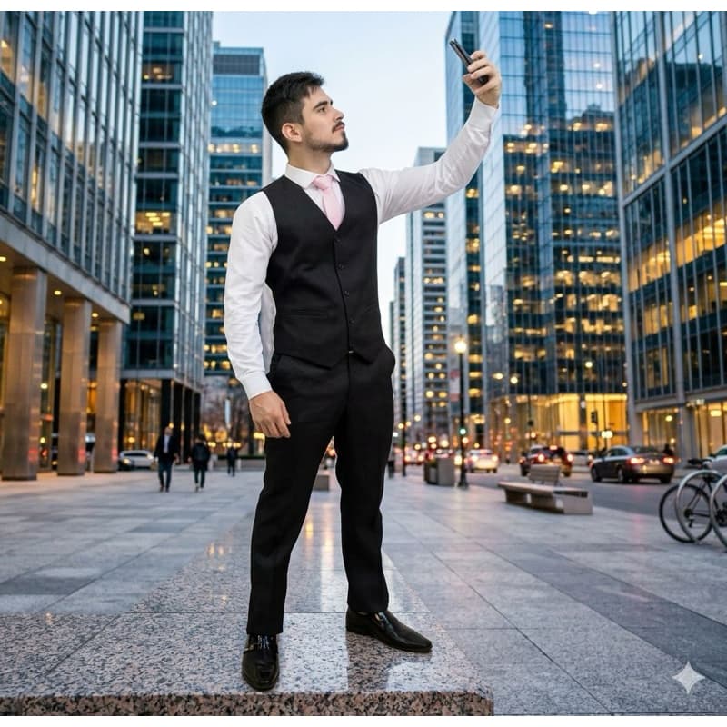 Colete + Calça + Gravata Qualidade Premium Em Oxford