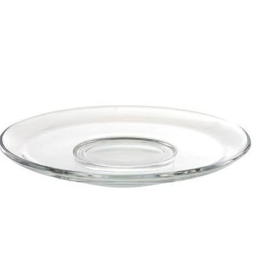 Jogo com 06 Pires em Vidro Transparente Liso - 13cm - Uso Versátil para Cozinha e Mesa