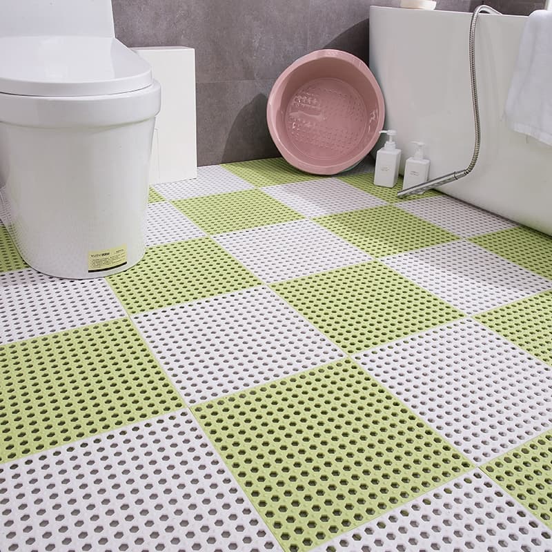 Kit 6 Tapetes Modulares Emborrachados Antiderrapantes - 30x30cm