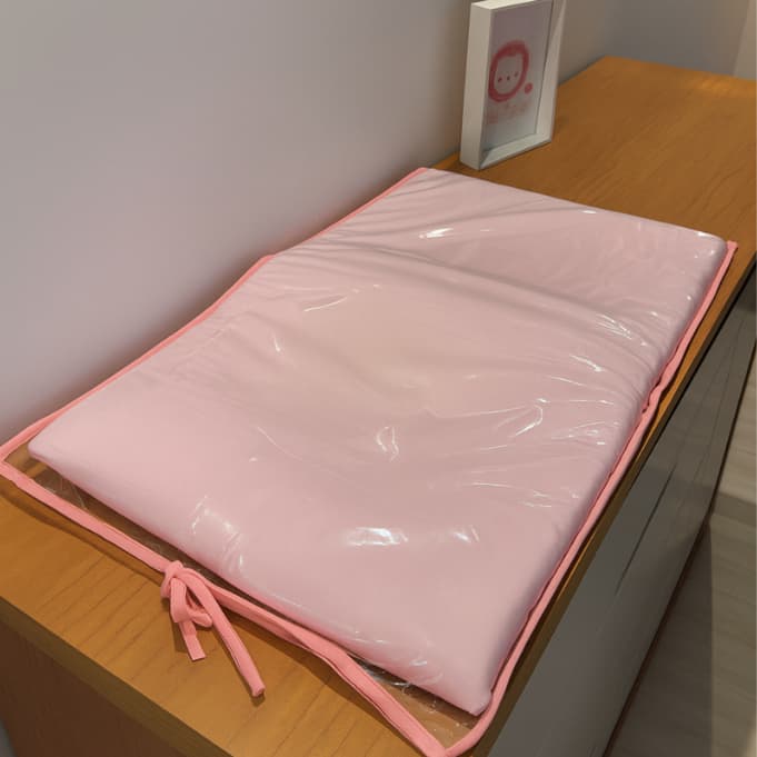 Trocador de Fralda Anatômico Cômoda Impermeável Enxoval Bebe Menina Menino Rosa Azul