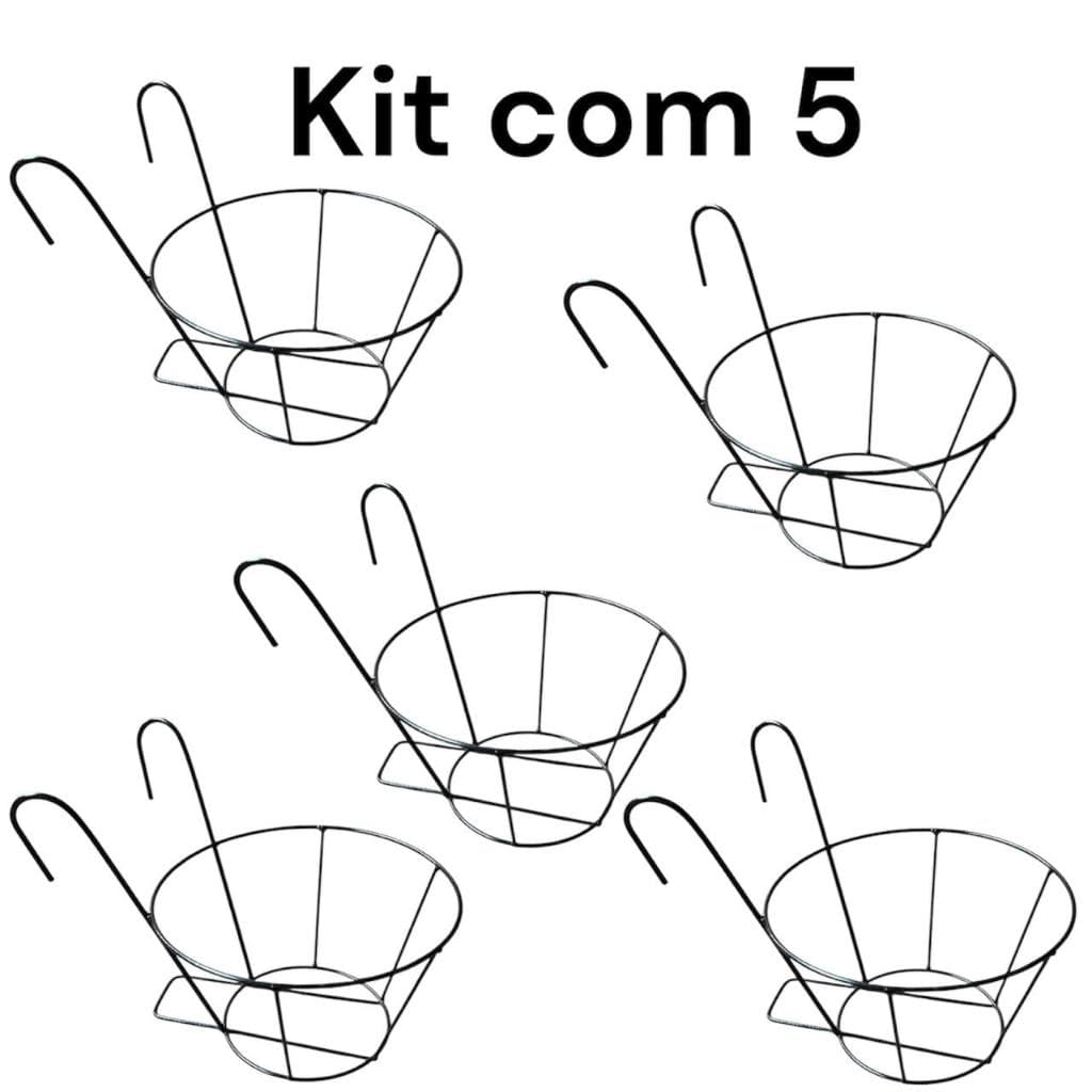 Porta vaso de flores e plantas cestinho para colocar em janelas apartamentos e paredes