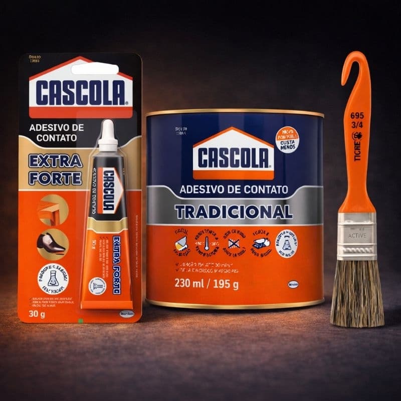 Adesivo Cola de Contato Sapateiro 30gr e 195g sem toluol Cascola