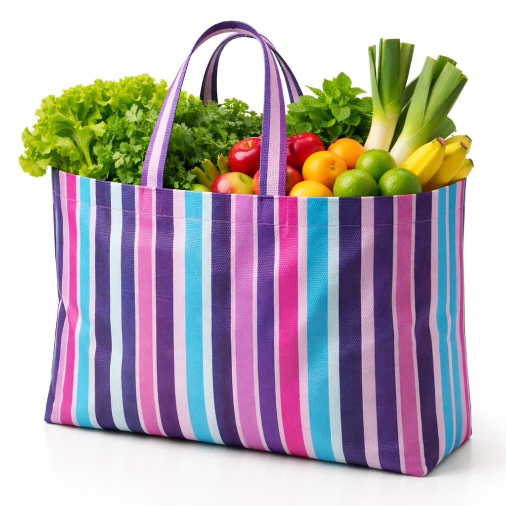 Sacola de Feira - Supermercado - Sacolas Retornaveis - Nylon - GRANDE - Panami