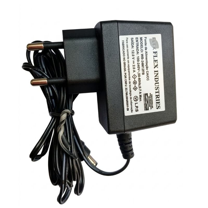 Fonte 12 V 1.5 A / 2A  Compatível  Alexa  Echo  Dot 3ª 4 ª 5 ª Geração