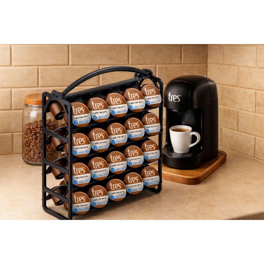 Suporte Porta 40 Cápsulas Café Três Corações