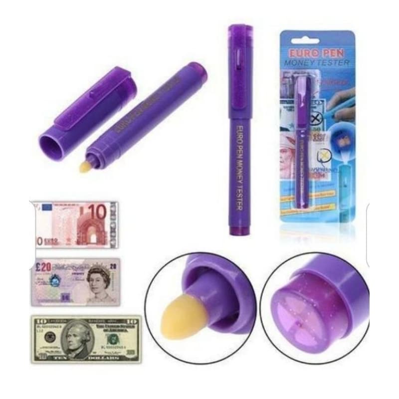 Caneta Detecta Dinheiro Falso com Luz UV