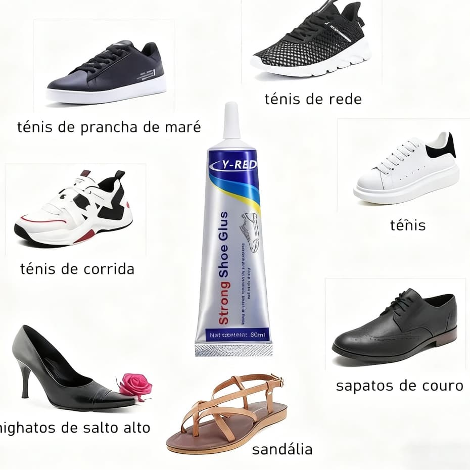 Cola Sem Odor Transparente para Sapatos | Resina Macia Alta Resistência para Botas e Calçados