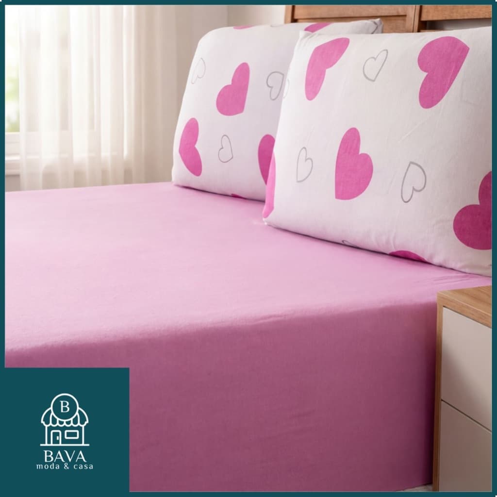 Jogo de Lençol Malha 100% Algodão | Solteiro, Casal, Queen | Elástico + Fronha Incluso | Toque Macio