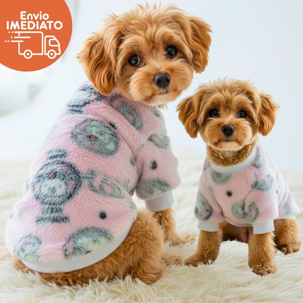 Blusão Pet Fleece Roupa quentinha para cachorros e gatos