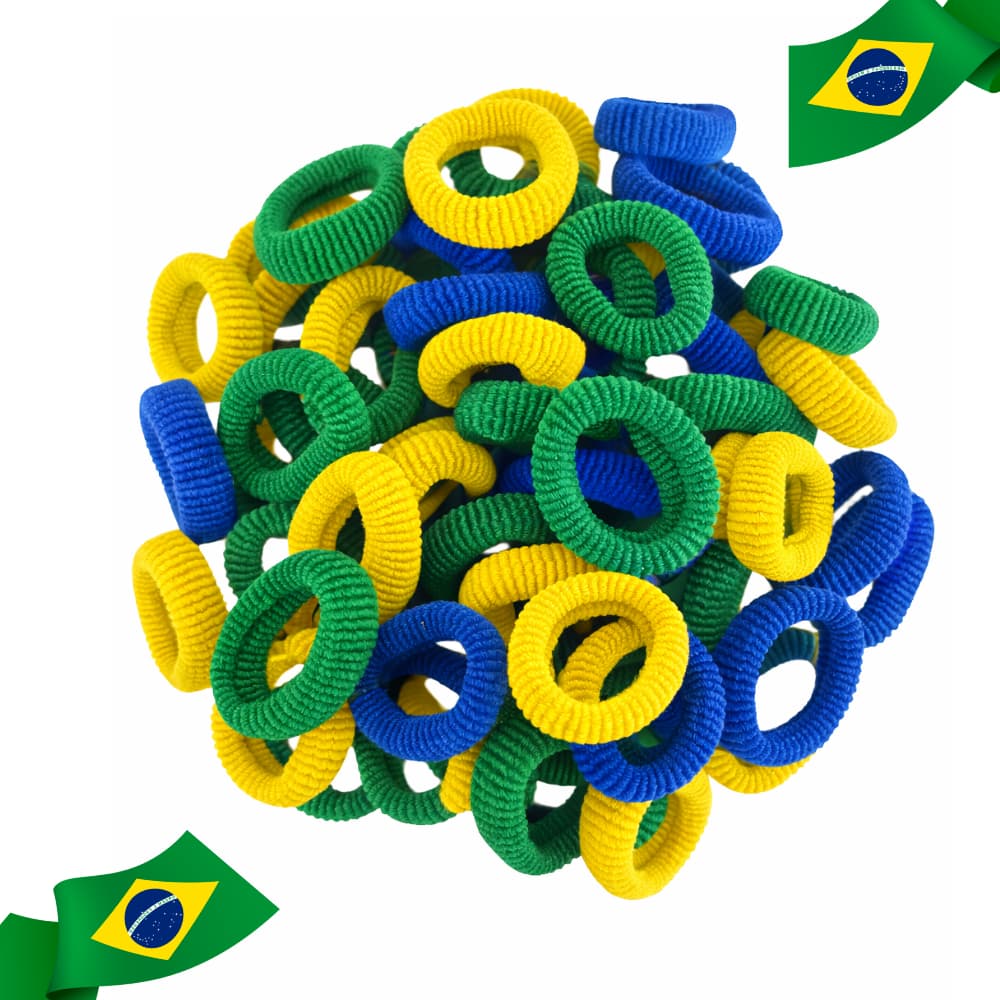 Copa do Mundo 180 Xuxinhas Cores - Verde - Amarelo - Azul