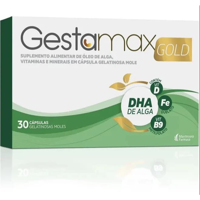 Gestamax Gold Suplemento Alimentar 30 Cápsulas Mantecorp