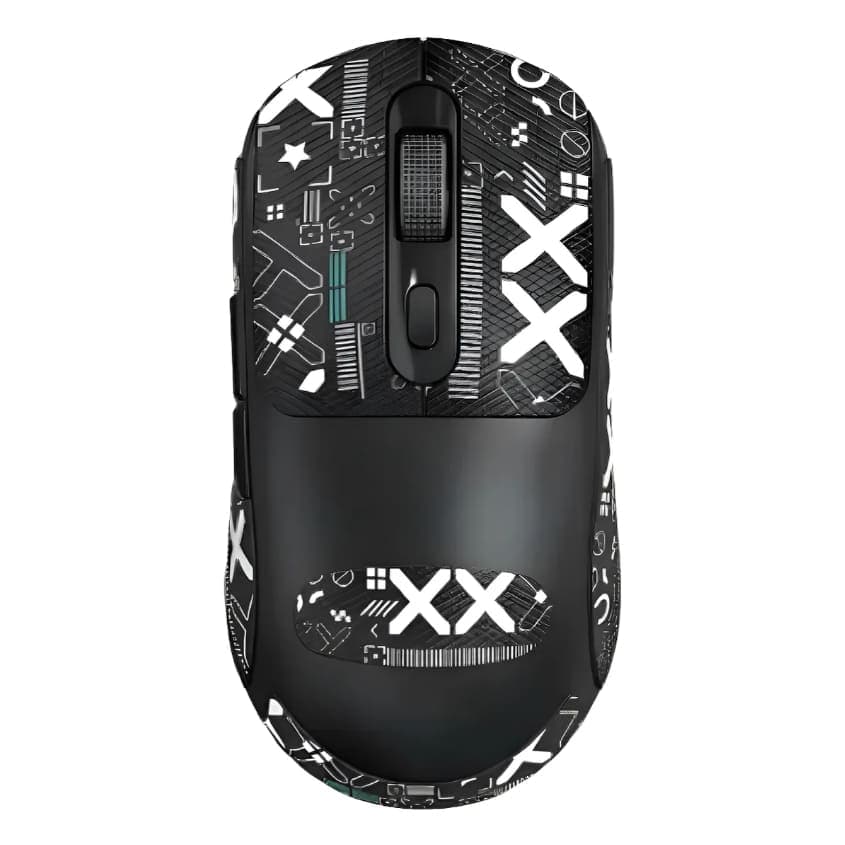 Mouse Gamer Preto Sem Fio Recarregável  WX8 2.4G Wireless Sensor Pixart3212 DPI 1200-2400-3200
