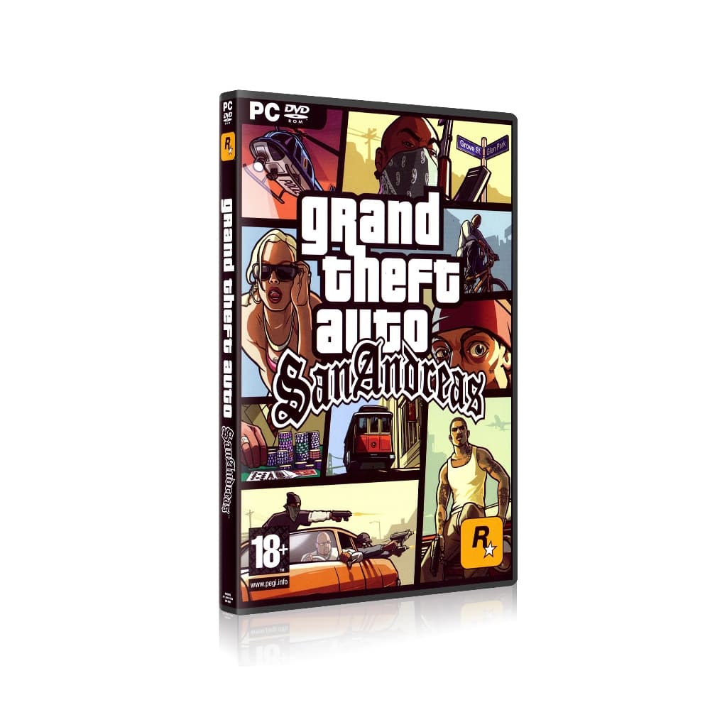 GTA San Andreas jogo em mídia física (DVD/PC)